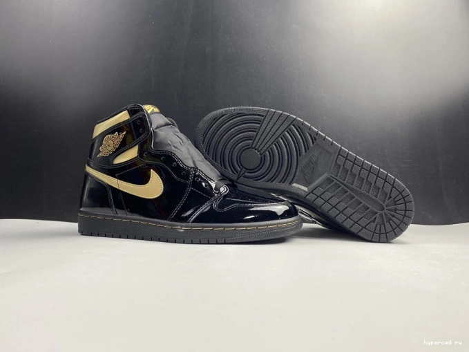 GOLD AIR 1 BLACK HIGH (2020) JORDAN 555088-032 METALLIC RETRO 1020